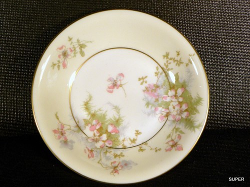 MUY BONITO TAZÓN DE FRUTA/SALSA DE 5" ~ Patrón de flor de manzano por THEODORE HAVILAND NY - Imagen 2 de 5