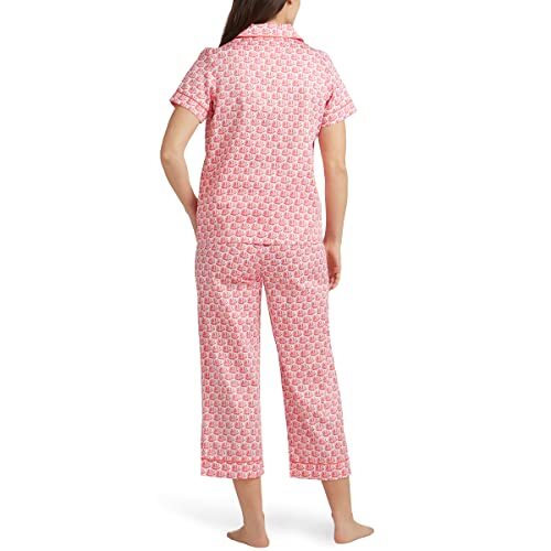 BedHead - Short Sleeve Cropped PJ Set - SeaShells - Large - Picture 3 of 3
