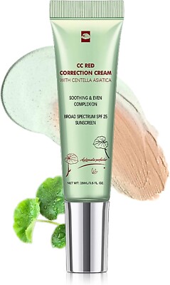 CC Creme Farbkorrektur für Rötungen lindert mit Centella Asiatica, grün