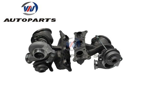 Upgraded V3 TD04-19T Twin Turbocharger+2" inlet outlet pipes for 335i LHD N54 - Picture 7 of 8