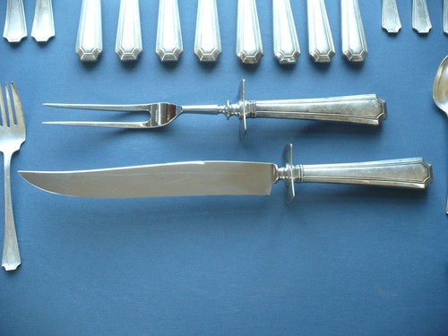 EXTREMELY RARE CONCORD NEW HAMPSHIRE SILVER COMPANY STERLING FLATWARE SET - Picture 6 of 11