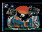 2024 Panini Clearly Donruss #4 AJ A.J. Brown Jalen Hurts Downtown Eagles