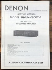 Denon PMA-300V Amplifier Service Manual Original 