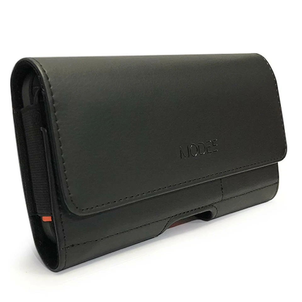 Bolsa de cuero de nailon vertical más grande para Galaxy S10 S10+ se adapta al tamaño de la funda Otterbox Foto 4 de 4