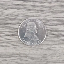 Vintage 2nd President John Adams Coin Meet the Presidents Selchow Righter