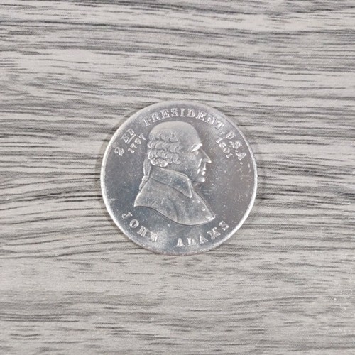 Vintage 2nd President John Adams Coin Meet the Presidents Selchow Righter - Picture 1 of 2
