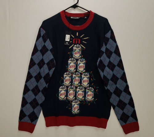Travis Mathew Sweater MENS MEDIUM Ugly Christmas Ugly Sweater Good Tidings NEW - Picture 2 of 7