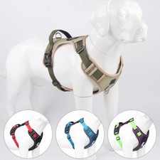 Dog Harness No Pull Adjustable Reflective Harness Vest w/Handle Training Walking