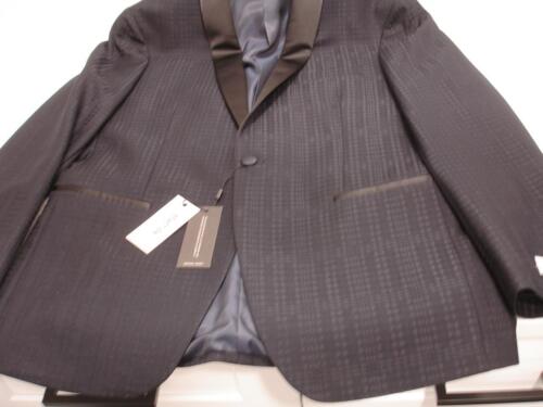 Mens 40R Kenneth Cole Reaction Evening Jacket Smoking 1-Button Blue Shawl Collar - Picture 8 of 15