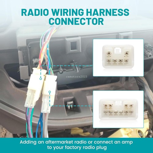 For 2003-2008 Toyota Corolla Radio Install Dash Kit & Wire Harness Double DIN - Bild 5 von 8