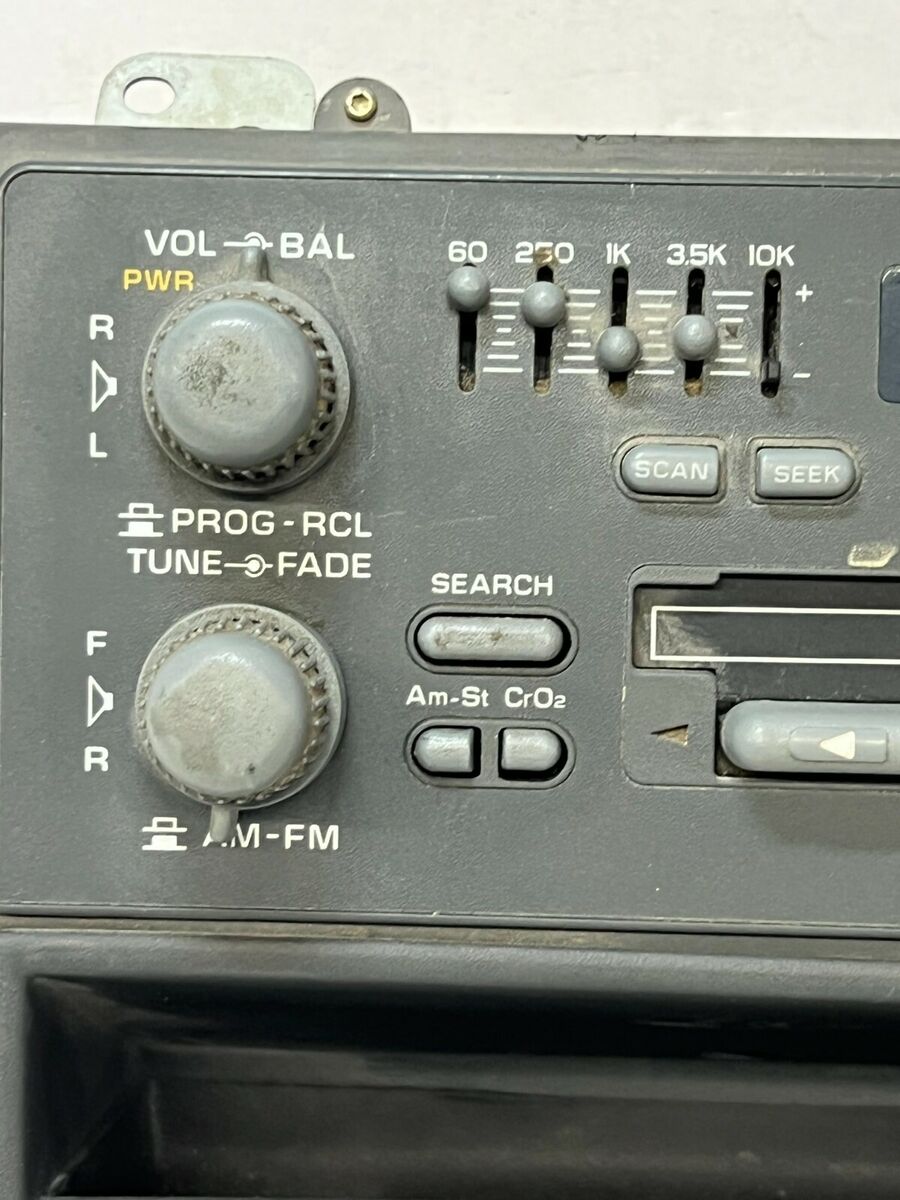 1996 Chevy Blazer Jimmy Sonoma S10 AM FM CASSETTE Radio 1996 Chevy Blazer Jimmy Sonoma S10 AM FM CASSETTE Radio