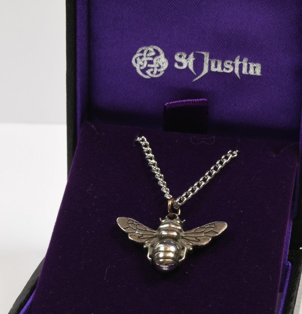 Modeschmuck New St Justin Jewellery Gorgeous Pewter Bumble Bee Pendant Necklace Gift Boxed Uhren Schmuck Dvornik Com Mk