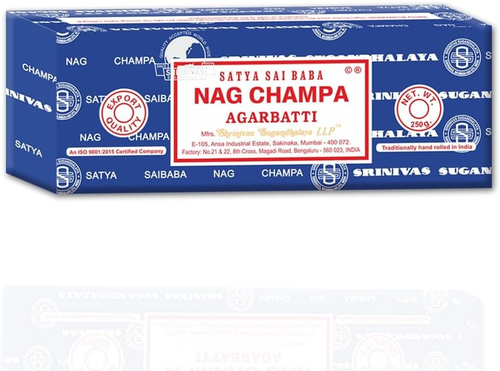 Satya Sai Baba Nag Champa Agarbatti Incense Sticks Box 250Gms Hand Rolled Agarb - Picture 8 of 12