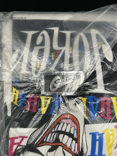 Vintage NOS Single Stitch Joker HAHA TShirt Graphitti 1987 White Large Stedman! - Picture 17 of 23
