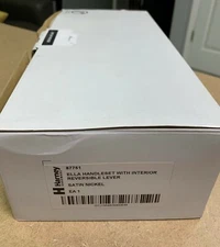 Harney Hardware Ella Door Handleset w/ Interior Reversible Lever Satin Nickel -A