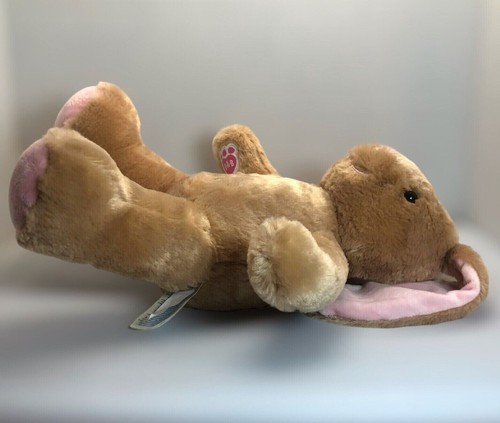 BABW Build A Bear Bunny Lote Conejo Felpa Rizada Piel Marrón Imitación Cuero Patas - Imagen 13 de 13