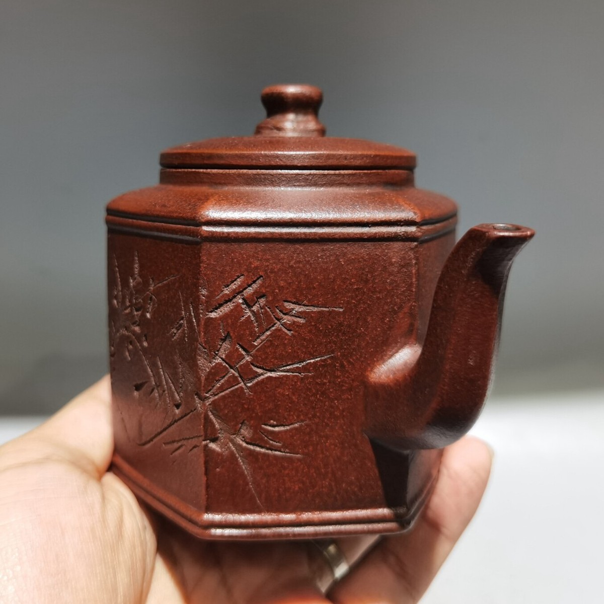 茶 takae Vintage Chinese Yixing Purple Clay Teapot Zisha Ceremony