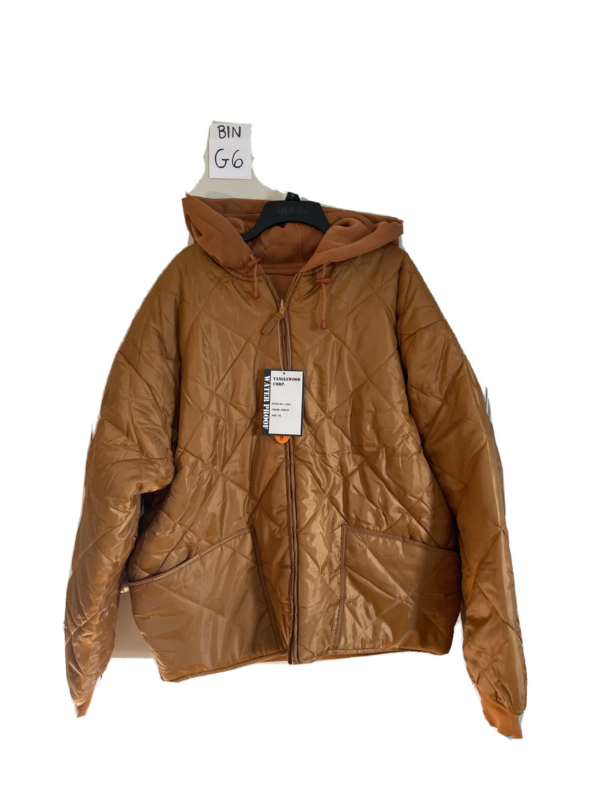 Tanglewood Corp Wheat Tan Reversible Waterproof Jacket men’s size 2XL