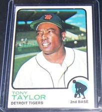 1973 TOPPS TONY TAYLOR DETROIT TIGERS #29 EX FREE SHIPPING