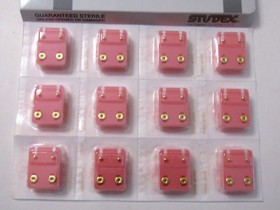 Best Orecchini Stella Oro Rosa Sale Orecchini A Stella In Oro 14kt Bianco E Rosa - Foto 4