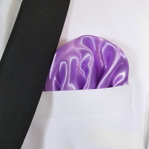 NEW - Men's Pre-Folded Satin Pocket Square Insert - More Colors - Picture 98 of 160