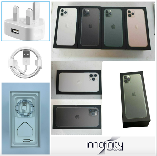 Empty Box Only Apple iPhone 11 Pro Max All Colours 64GB With Cable, Plug And Pin - Zdjęcie 1 z 8