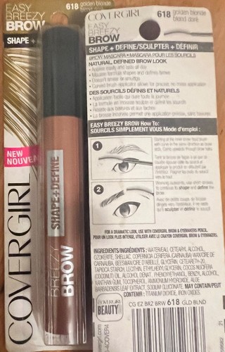 covergirl easy breezy brow 618 golden blonde pack of 2 - Picture 2 of 3