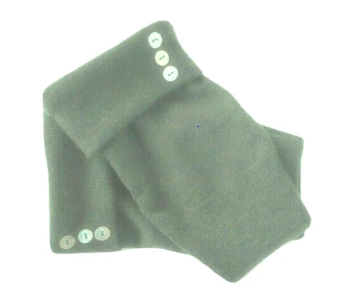 FINGERLESS GLOVES GREEN CASHMERE MERINO WOOL SMALL MEDIUM LARGE WOMEN'S LADIES