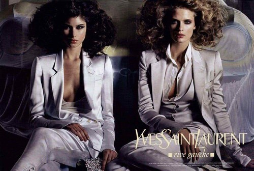 Tuta pantalone seta Tom Ford nuova per Yves Saint Laurent S/S 2004 look #1 - Foto 2 di 7