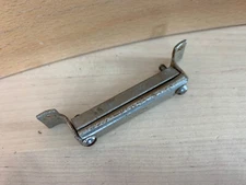 SLINGERLAND 50s Vtg BUTT PLATE Part Marching Field Parade Snare Drum Wide NICKEL