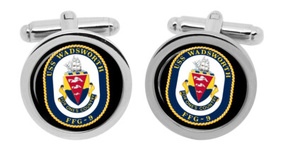 USS Wadsworth (FFG-9) Manschettenknöpfe In Box
