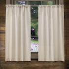 Valea Home Linen Kitchen Curtains 45 Inch Length Rustic Farmhouse Crude Short Ca
