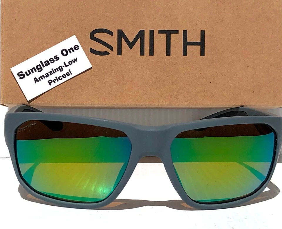NUEVO Smith Optics ARVO Mate Cemento POLARIZADO ChromaPop Verde Espejo Gafas de Sol Foto 3 de 4