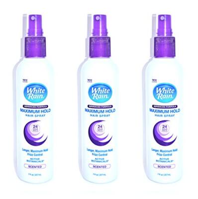 White Rain Maximum Hold Scented Hairspray 7 oz. (Pack of 3)