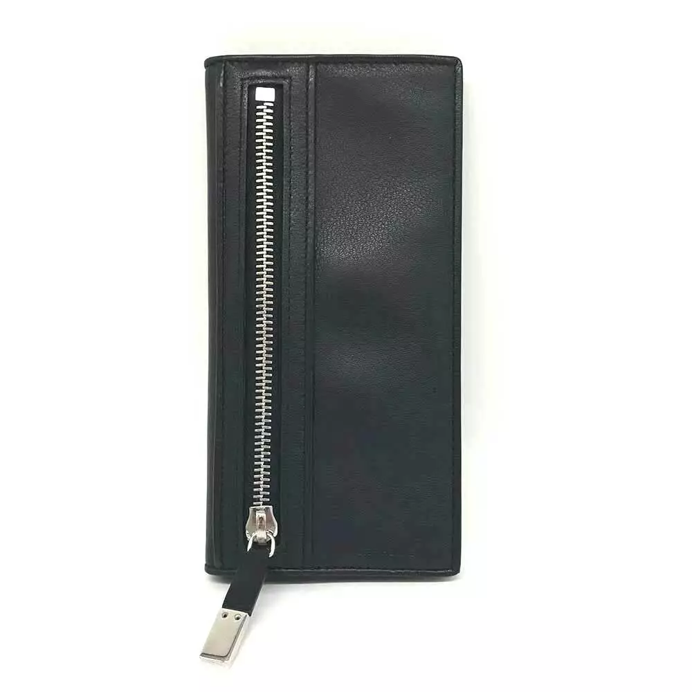 Dior Homme Portefeuille Long Portefeuille Bifold Portefeuille Sac à Main Noir Classement AB Occasion