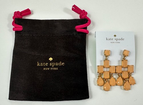 Kate Spade New York Rouge Multi Kronleuchter Tropfen Ohrringe Neu mit Etikett