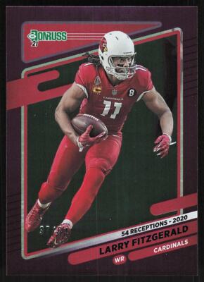 Larry Fitzgerald 2021 Donruss Season Stat Line # 246 37/54 Arizona Cardinals