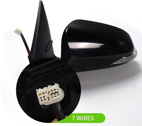 Espejo retrovisor lateral de coche para Toyota Corolla 2014-2019 conductor izquierdo luz giratoria térmica eléctrica - Imagen 5 de 6