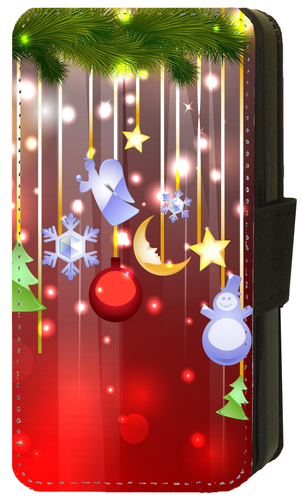 Funda Teléfono Navidad Papá Noel Muñeco de Nieve Reno Vacaciones Galaxia Abatible/Cartera (S2). - Imagen 14 de 21
