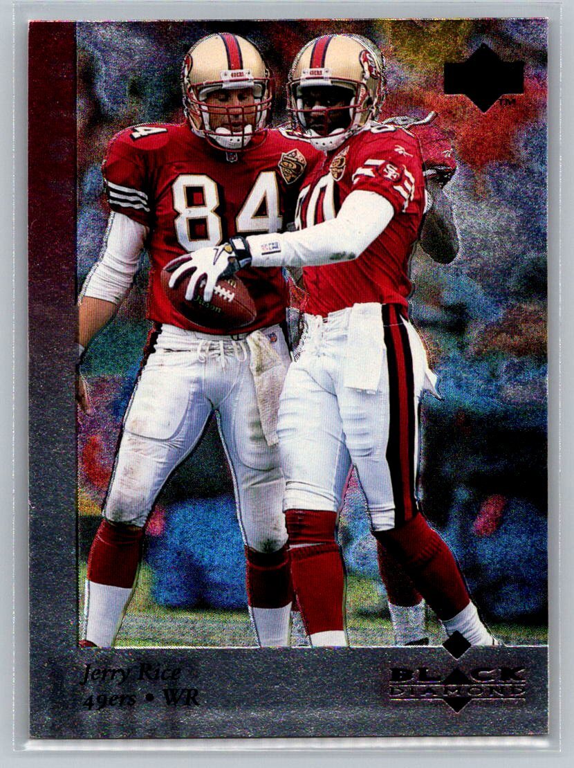 1997 Upper Deck Black Diamond #38 Jerry Rice San Francisco 49ers Football Card