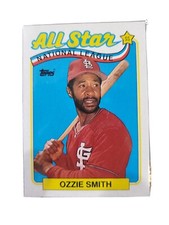 Ozzie Smith Baseball Card -- 1989 Topps All Star #389