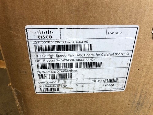 Cisco WS-C6K-13SLT-Fan2 Slot Catalyst Switch Cooling Fan Assembly New Sealed Box - 第 5/8 張圖片