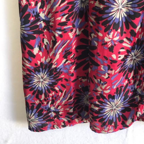 Jacqui E Dress Womens 12 Pink Blue Satin Floral Flowers Sleeveless Party - Picture 11 of 17