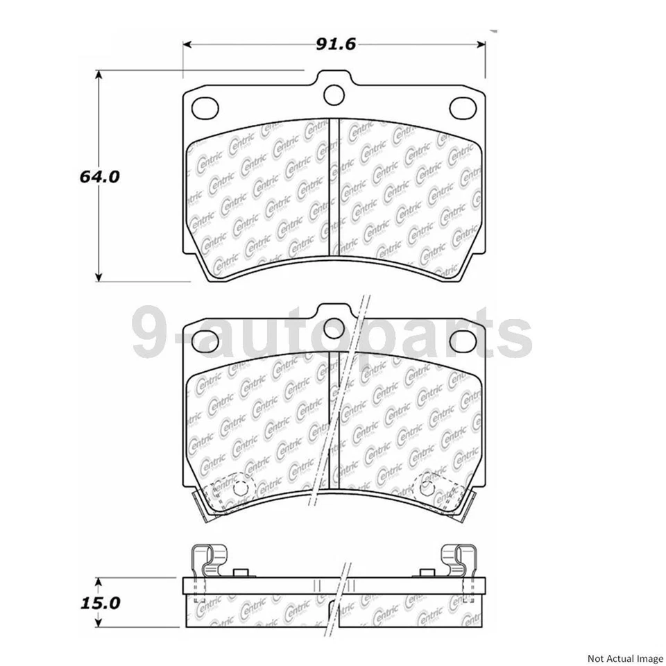 Rotores de freno de disco delanteros + pastillas de freno de cerámica para Ford Escort 1991-1996 Foto 4 de 4