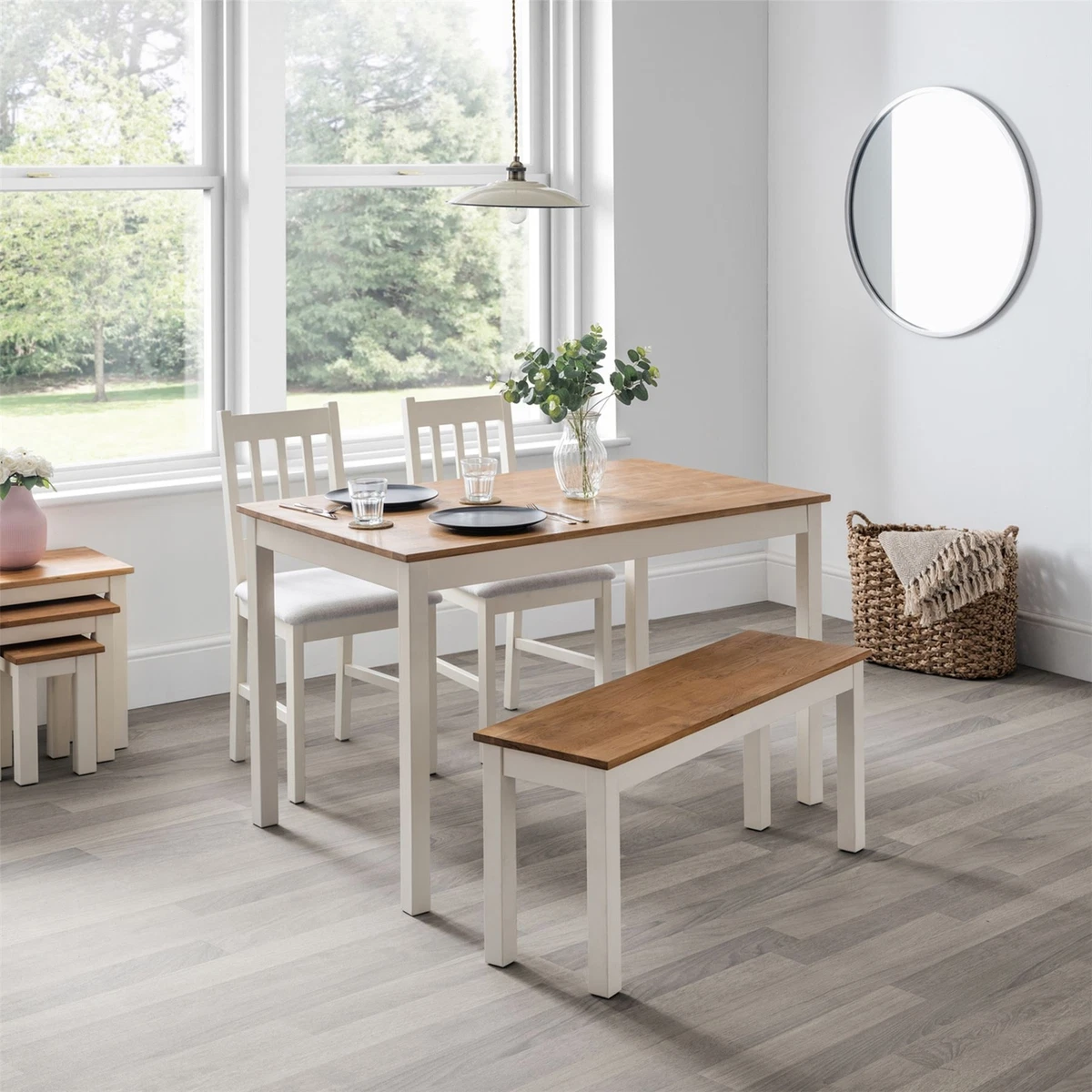 Dining chairs and matching bench deals