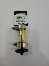 Garden Hose Joint Connector 1/2" With Clamps  Metal Hose Coupling 