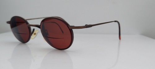 Vintage Advantage Eyewear Brown Oval Sunglasses Korea FRAMES ONLY - Picture 2 of 5