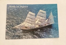 Star of India Sailing Ship in San Diego Bay California Postcard PC4