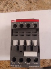ABB AF09-30-10-13 Contactor 25A 3P 600V 7.5HP Max Coil 100-250V 50/60Hz DIN Rail
