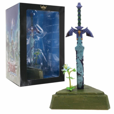 ZELDA ''''Breath of the Wild Master'''' Sword Statue 26cm Video Game + NEW Box